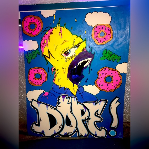Artbyadreanna painting Simpson